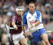 18 June 2006; Dan Shanahan, Waterford, in action against Paul Greville, Westmeath. Guinness All-Ireland Senior Hurling Championship Qualifier, Round 1, Westmeath v Waterford, Cusack Park, Mullingar, Co. Westmeath. Picture credit: Pat Murphy / SPORTSFILE