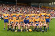 15 June 2014; The Clare team. Munster GAA Hurling Senior Championship, Semi-Final, Clare v Cork, Semple Stadium, Thurles, Co. Tipperary. Picture credit: Ray McManus / SPORTSFILE