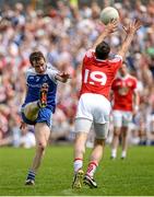 15 June 2014; Conor Boyle, Monaghan, in action against Mark Donnelly, Tyrone. Ulster GAA Football Senior Championship, Semi-Final, Monaghan v Tyrone, St Tiernach's Park, Clones, Co. Monaghan. Picture credit: Oliver McVeigh / SPORTSFILE