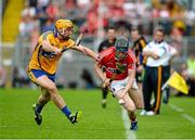 15 June 2014; Conor Lehane, Cork, in action against Cian Dillon, Clare. Munster GAA Hurling Senior Championship, Semi-Final, Clare v Cork, Semple Stadium, Thurles, Co. Tipperary. Picture credit: Dáire Brennan / SPORTSFILE