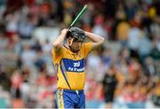 15 June 2014; A dejected Colin Ryan, Clare, leaves the field after the game. Munster GAA Hurling Senior Championship, Semi-Final, Clare v Cork, Semple Stadium, Thurles, Co. Tipperary. Picture credit: Dáire Brennan / SPORTSFILE