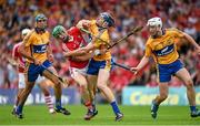 15 June 2014; Seamus Harnedy, Cork, in action against David Mc Inerney, Clare. Munster GAA Hurling Senior Championship, Semi-Final, Clare v Cork, Semple Stadium, Thurles, Co. Tipperary. Picture credit: Ray McManus / SPORTSFILE