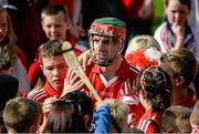 15 June 2014; Stephen McDonnell, Cork, is congratulated by supporters as he leaves the field. Munster GAA Hurling Senior Championship, Semi-Final, Clare v Cork, Semple Stadium, Thurles, Co. Tipperary. Picture credit: Dáire Brennan / SPORTSFILE