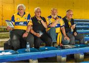 15 June 2014; Clare supporters, left to right, Sean O'Meara, Des Sleator, Mick O'Neill and Paddy McDonnell, from Kilkee, before the game. Munster GAA Hurling Senior Championship, Semi-Final, Clare v Cork, Semple Stadium, Thurles, Co. Tipperary. Picture credit: Ray McManus / SPORTSFILE