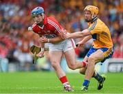 15 June 2014; Patrick Horgan, Cork, in action against Cian Dillon, Clare. Munster GAA Hurling Senior Championship, Semi-Final, Clare v Cork, Semple Stadium, Thurles, Co. Tipperary. Picture credit: Ray McManus / SPORTSFILE