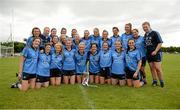 15 May 2014; The Dublin players celebrate with the McGing cup after the game. Aisling McGing Ladies U21 Football Final, Dublin v Meath, Clane, Co. Kildare. Picture credit: Piaras Ó Mídheach / SPORTSFILE