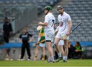 7 June 2014; Niall Ó Muineacháin, right, Kildare, in conversation with team-mate Richie Hoban, 7. Christy Ring Cup Final, Kerry v Kildare, Croke Park, Dublin. Picture credit: Piaras Ó Mídheach / SPORTSFILE