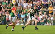 15 June 2014; Dalton McDonagh, Meath, in action against Conor Lawlor, Carlow. Leinster GAA Football Senior Championship, Carlow v Meath, Dr. Cullen Park, Carlow. Picture credit: Barry Cregg / SPORTSFILE