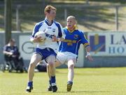 17 June 2006; Liam O Lionain, Waterford, in action against Dermot Brady, Longford. Bank of Ireland All-Ireland Senior Football Championship Qualifier, Round 1, Waterford v Longford, Walsh Park, Waterford. Picture credit: Damien Eagers / SPORTSFILE