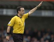 23 June 2006; Referee Ian Stokes. eircom League, Premier Division, Cork City v Drogheda United, Turners Cross, Cork. Picture credit: Brian Lawless / SPORTSFILE
