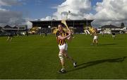 7 June 2014; Kilkenny's Jackie Tyrrell warms up before the game. Leinster GAA Hurling Senior Championship, Quarter-Final, Kilkenny v Offaly, Nowlan Park, Kilkenny. Picture credit: Ray McManus / SPORTSFILE