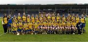 4 May 2014; The Clare squad. Irish Daily Star National Camogie League Div 1 Final, Kilkenny v Clare, Semple Stadium, Thurles, Co. Tipperary. Picture credit: Ray McManus / SPORTSFILE