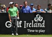 18 June 2014; Rory McIlroy on the first tee box during the 2014 Irish Open Golf Championship Pro-Am. Fota Island, Cork. Picture credit: Diarmuid Greene / SPORTSFILE