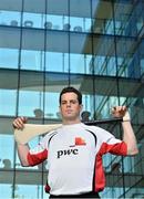 18 June 2014; PwC, Ireland's largest professional services firm, have announced that it is renewing it's partnership with the GAA and the GPA. PwC's original patnership with the GAA/GPA commenced in 2012 and this renewal will extend the sponsorship to the end of 2017. In attendance at the launch is Shane O'Neill, PwC and Cork hurler. PwC Head Office, One Spencer Dock, North Wall Quay, Dublin. Picture credit: Brendan Moran / SPORTSFILE