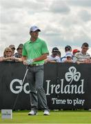 18 June 2014; Rory McIlroy on the 9th tee box during the 2014 Irish Open Golf Championship Pro-Am. Fota Island, Cork. Picture credit: Diarmuid Greene / SPORTSFILE