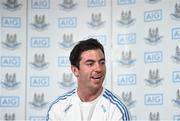 19 June 2014; Dublin's Michael Darragh Macauley during a press conference ahead of their side's Leinster GAA Football Senior Championship Semi-Final match against Wexford on Sunday June 29th. Gibson Hotel, Dublin. Picture credit: Ramsey Cardy / SPORTSFILE