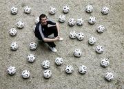 20 June 2006; Shelbourne's Jason Byrne at a photocall ahead of the Danone Nations Cup National Finals at the AUL Complex in Dublin this weekend. Byrne and Shay Given will be running an “It’s a Knock-Out” competition for supporters on the day. The National winner will go forward to represent Ireland in the World Finals in France this September. Ely Place, Dublin. Picture credit: David Maher / SPORTSFILE