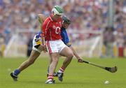 25 June 2006; Niall McCarthy, Cork, in action against Hugh Moloney, Tipperary. Guinness Munster Senior Hurling Championship Final, Tipperary v Cork, Semple Stadium, Thurles, Co. Tipperary. Picture credit: Brendan Moran / SPORTSFILE