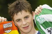 29 June 2006; Padraig Amond, Shamrock Rovers senior footballer and Carlow minor hurler, at home. Ballygowan, Milford, Co. Carlow. Picture credit: Brian Lawless / SPORTSFILE