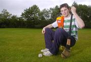 29 June 2006; Padraig Amond, Shamrock Rovers senior footballer and Carlow minor hurler, at his home in Ballygowan, Milford, Co. Carlow. Picture credit: Brian Lawless / SPORTSFILE