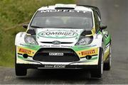 20 June 2014; Sam Moffett and James O'Reilly, Ford Fiesta WRC, in action during SS 3 Letterleague, Drumkeen, Co. Donegal. Picture credit: Barry Cregg / SPORTSFILE