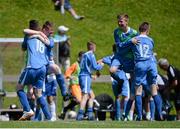 20 June 2014; DDSL players celebrate at the final whistle. SFAI Kennedy Cup Final, DDSL v WSFL, University of Limerick, Limerick. Picture credit: Piaras Ó Mídheach / SPORTSFILE