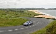 21 June 2014; Declan Boyle and Brian Boyle, Subaru Impreza WRC, in action during SS 8 at the Donegal International Rally, Knockalla, Portsalon, Co. Donegal. Picture credit: Barry Cregg / SPORTSFILE