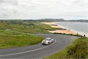 21 June 2014; Gary Jennings and Rory Kennedy, Subaru Impreza WRC, in action during SS 8 at the Donegal International Rally, Knockalla, Portsalon, Co. Donegal. Picture credit: Barry Cregg / SPORTSFILE
