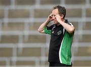 21 June 2014; London manager Paul Coggins watches the last few minutes of the game. GAA Football All-Ireland Senior Championship, Round 1A, Limerick v London, Gaelic Grounds, Limerick. Picture credit: Ray McManus / SPORTSFILE