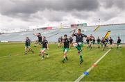 21 June 2014; The London players go through a warm up routine long before the game. GAA Football All-Ireland Senior Championship, Round 1A, Limerick v London, Gaelic Grounds, Limerick. Picture credit: Ray McManus / SPORTSFILE