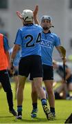 21 June 2014; Dublin's Eoin Mac Con Rí, 24, and Shane Howard celebrate after the game. Electric Ireland Leinster Minor Hurling Championship, Semi-Final, Dublin v Wexford, Parnell Park, Dublin. Picture credit: Piaras Ó Mídheach / SPORTSFILE