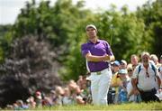 22 June 2014; Padraig Harrington watches his second shot on the first fairway during the final day of the 2014 Irish Open Golf Championship. Fota Island, Cork. Picture credit: Matt Browne / SPORTSFILE
