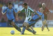 30 June 2006; Neale Fenn, Cork City, is tackled by Alan McNally, right, UCD. eircom League, Premier Division, Cork City v UCD, Turners Cross, Cork. Picture credit: Brendan Moran / SPORTSFILE