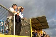 1 July 2006; Longford manager Like Dempsey, right, watrches the game from the stand. Bank of Ireland All-Ireland Senior Football Championship Qualifier, Round 2, Longford v Tipperary, Pearse Park, Longford. Picture credit: Pat Murphy / SPORTSFILE