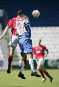 2 July 2006; Jason Byrne, Shelbourne, in action against Odense. UEFA Intertoto Cup, Second Round, First Leg, Odense v Shelbourne, Fionia Park, Odense, Denmark. Picture credit: Hans Kilian / SPORTSFILE
