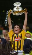2 July 2006; Kilkenny captain Colin McGrath lifts the cup. ESB Leinster Minor Hurling Championship Final, Carlow v Kilkenny, Croke Park, Dublin. Picture credit: Aoife Rice / SPORTSFILE