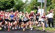 2 July 2006; Minister for Family & Social Affairs, Seamus Brennan, TD, acts as official starter for the Rathfarnam/WSAF 5K road race at Rathfarnam. Rathfarnam, Dublin. Picture credit: Tomas Greally / SPORTSFILE