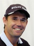 4 July 2006; Padraig Harrington at a press conference ahead of the Kappa Smurfit European Open Golf Championship. K Club, Straffan, Co. Kildare. Picture credit: Damien Eagers / SPORTSFILE