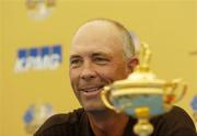 5 July 2006; US Ryder Cup captain Tom Lehman during a press conference at the Kappa Smurfit European Open Golf Championship Pro-Am. K Club, Straffan, Co. Kildare. Picture credit: Matt Browne / SPORTSFILE