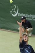 5 July 2006; Chris Guccione, Australia, serves during the match. Shelbourne Men's Irish Open Tennis Championship 2006, 2nd Round, ChrisGuccione.v.AlanMackin, Fitzwilliam Lawn Tennis Club, Donnybrook, Dublin. Picture credit: Brian Lawless / SPORTSFILE