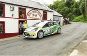 22 June 2014: Sam Moffett and James O'Reilly, from Monaghan, Fiesta WRC, in action on the SS15 in the Donegal International Rally. Glen Village, Co. Donegal. Picture credit: Philip Fitzpatrick / SPORTSFILE