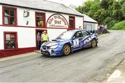 22 June 2014: Declan Boyle and Brian Boyle, Subaru WRC, in action on the SS15, in the Donegal International Rally. Glen Village, Co. Donegal. Picture credit: Philip Fitzpatrick / SPORTSFILE