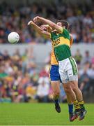 22 June 2014; Shane Enright, Kerry, in action against Martin O'Leary, Clare. Munster GAA Football Senior Championship, Semi-Final, Clare v Kerry, Cusack Park, Ennis, Co. Clare. Picture credit: Ray McManus / SPORTSFILE