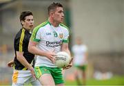 22 June 2014; Patrick McBrearty, Donegal, in action against Kevin O'Boyle, Antrim. Ulster GAA Football Senior Championship, Semi-Final, Donegal v Antrim, St Tiernach's Park, Clones, Co. Monaghan. Picture credit: Oliver McVeigh / SPORTSFILE