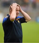22 June 2014; The Clare manager Colm Collins near the end of the game. Munster GAA Football Senior Championship, Semi-Final, Clare v Kerry, Cusack Park, Ennis, Co. Clare. Picture credit: Ray McManus / SPORTSFILE