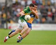 22 June 2014; Paul Geaney, Kerry, in action against Dean Ryan, Clare. Munster GAA Football Senior Championship, Semi-Final, Clare v Kerry, Cusack Park, Ennis, Co. Clare. Picture credit: Ray McManus / SPORTSFILE
