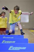 23 June 2014; Alex Rolff, aged 8, from Kilcoole, Co. Wicklow, in action at the Forest Feast Little Athletics Jamboree, Shoreline Leisure Centre, Greystones, Co. Wicklow. Picture credit: Barry Cregg / SPORTSFILE
