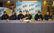 5 July 2006; In a bid to grow market share and promote the association between the leading Irish Sports Drink and gaelic games players nationwide, Club Energise have employed five of Ireland's top GAA stars as brand ambassadors. Pictured are, from left, Beyan Sullen, Dublin, Brendan Jer O'Sullivan, Cork, Jason Ryan, Waterford, Dessie Farrell, Chief Executive, GPA, David Collins, Galway and Paul mcCormack, Armagh. Westbury Hotel, Dublin. Picture credit: Brendan Moran / SPORTSFILE