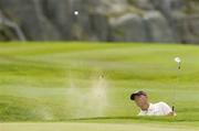 7 July 2006; Tom Lehman plays from the bunker onto the 7th green during the second round of the Kappa Smurfit European Open Golf Championship. K Club, Straffan, Co. Kildare. Picture credit: Matt Browne / SPORTSFILE