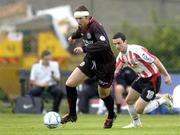 7 July 2006; Gareth Farrelly, Bohemians, in action against Mark Farren, Derry City. eircom League, Premier Division, Bohemians v Derry City, Dalymount Park, Dublin. Picture credit: Brian Lawless / SPORTSFILE